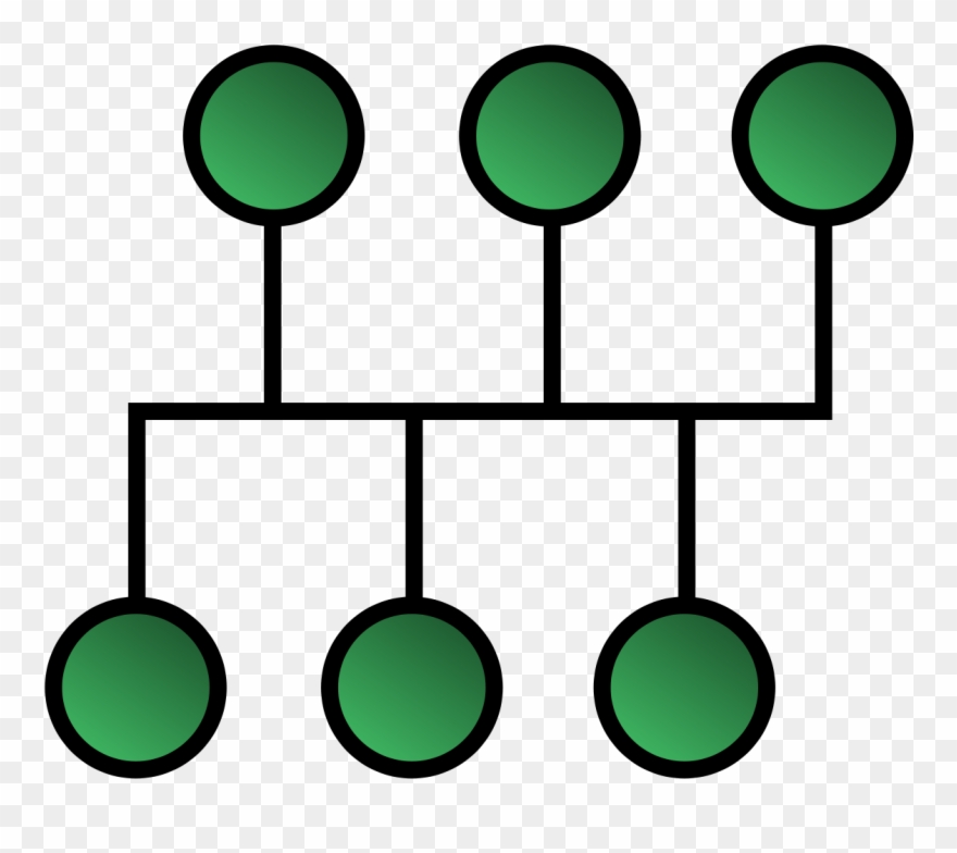 Bus Network Topology Clipart