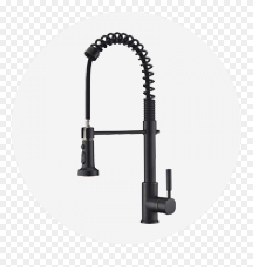 Oil Rubbed Bronze Color Kitchen Faucet Clipart