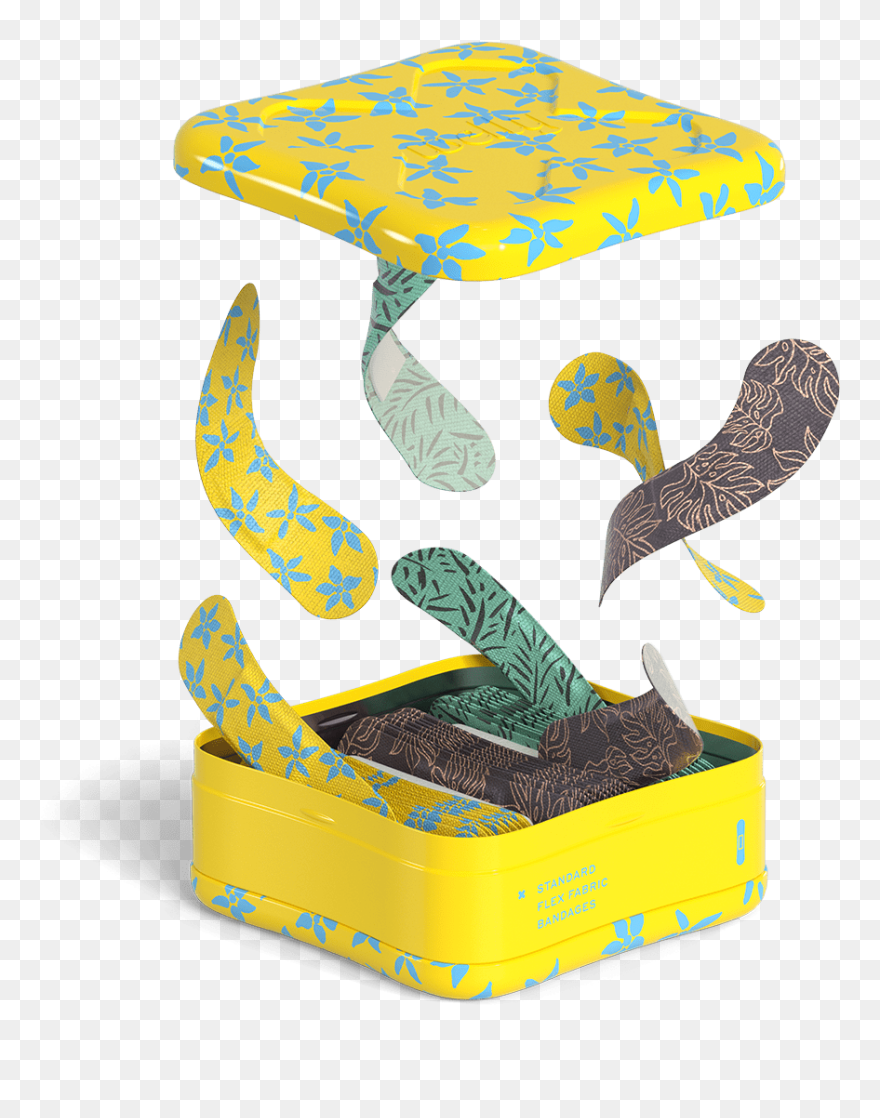 Assorted Flex Fabric Bandages Floral Png Clipart