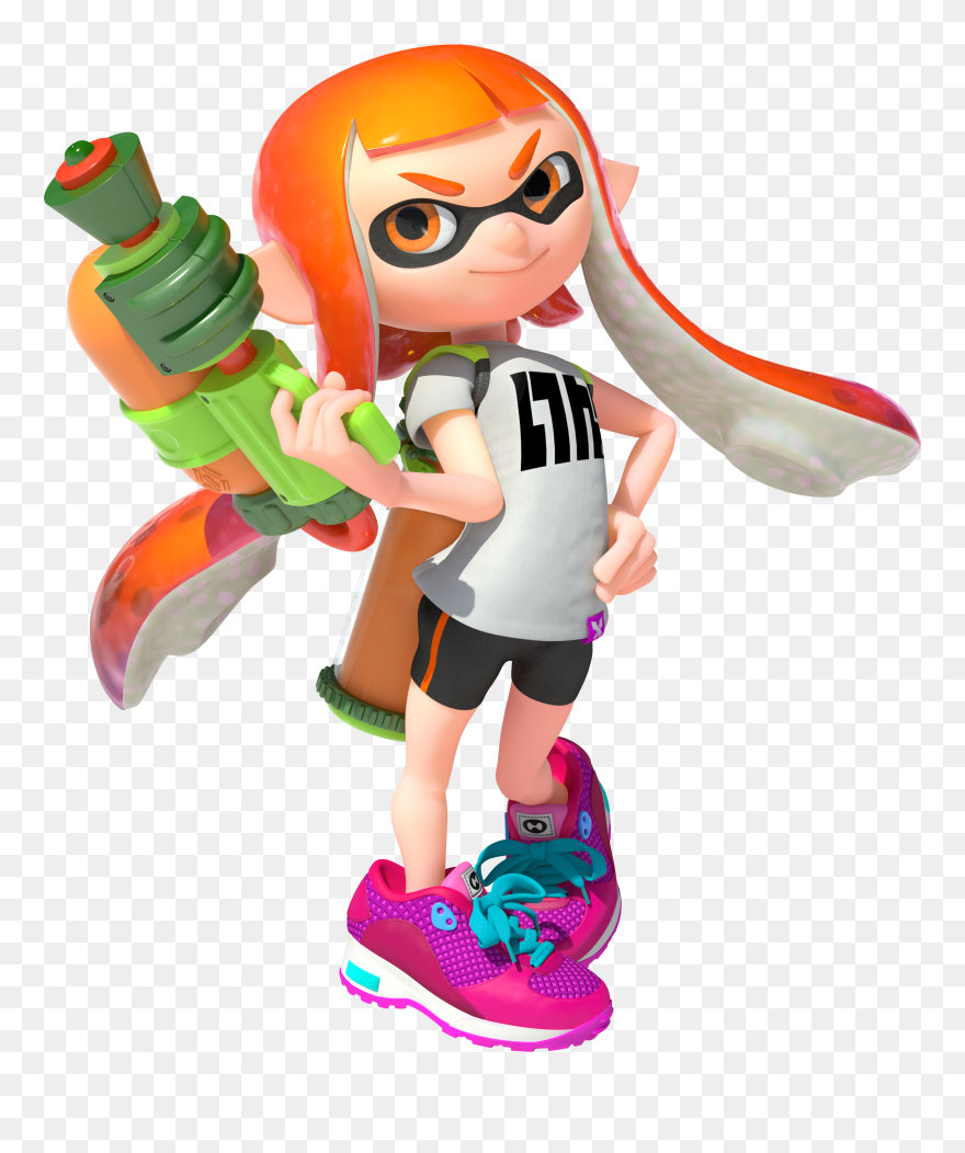 Corante Laranja Minecraft Games - Splatoon 1 Inkling Girl Clipart