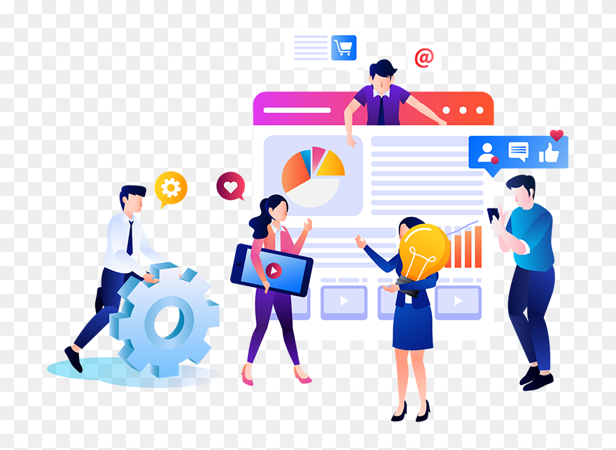 Clientes Marketing Digital Clipart