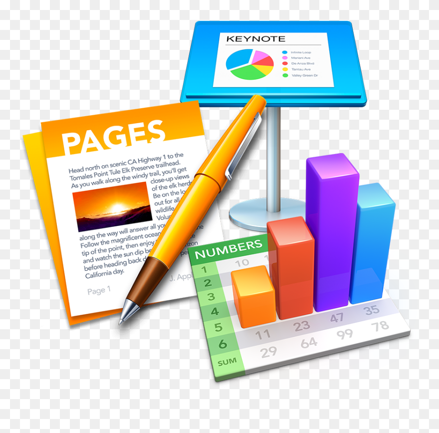 Pages Keynote Numbers Gratis Clipart