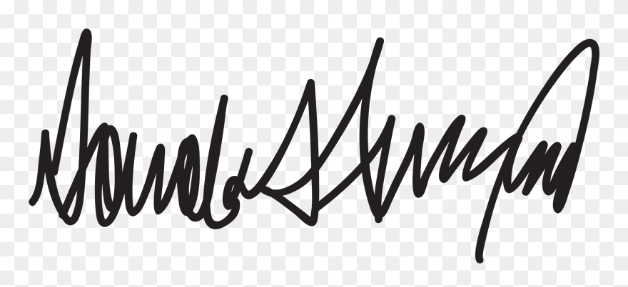 Donald Trump Signature Png Clipart