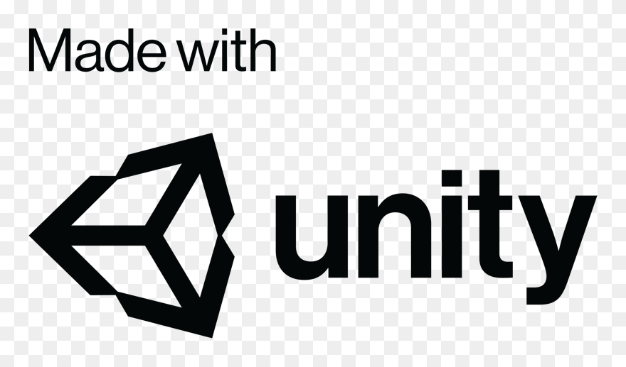 Unity Logo White Png - Made In Unity Png Clipart
