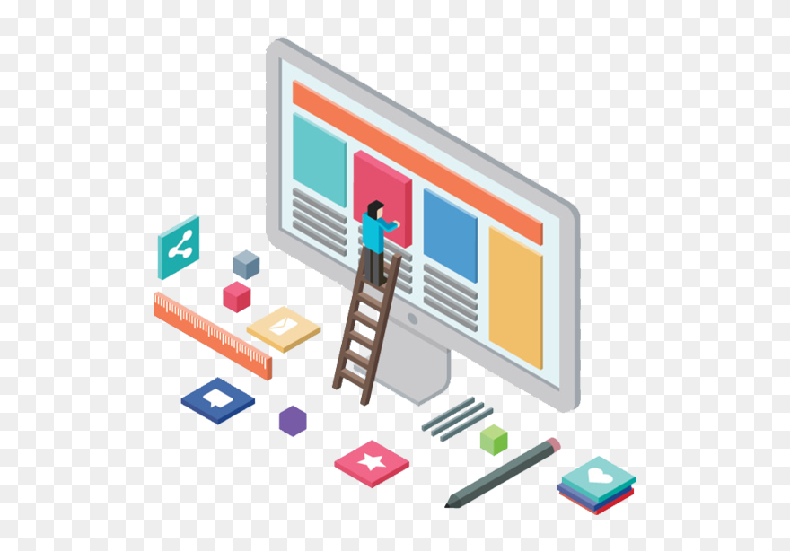 Start Photography Website - Web Development Illustration Png Clipart