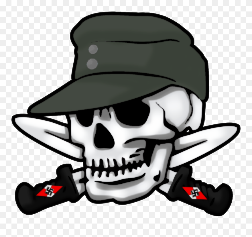 Division 3rd Schutzstaffel Ss Waffen-ss Panzer Soldiers - Waffen Ss Skull Logo Clipart