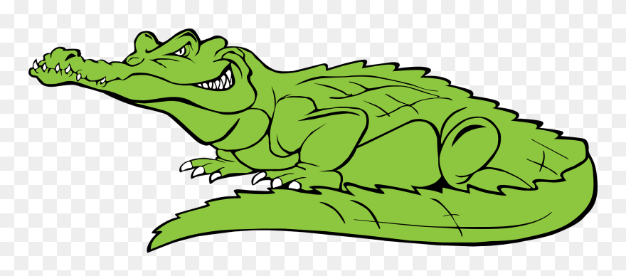 Dessin Je Colorie Crocodile Clipart