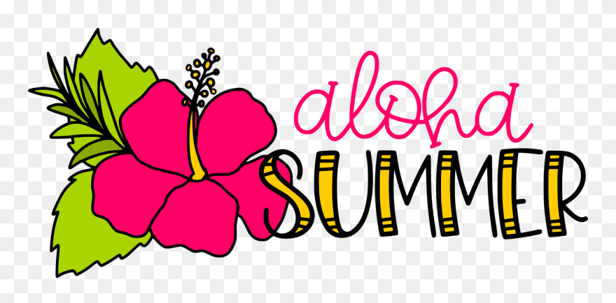 Aloha Summer Free Svg Cut File Clipart