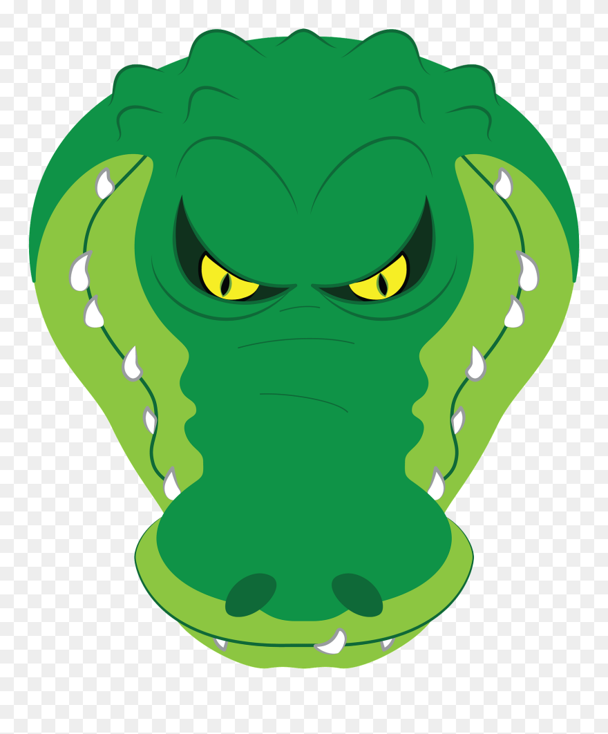 Alligator Head Clipart - Crocodile Mask Template Free - Png Download