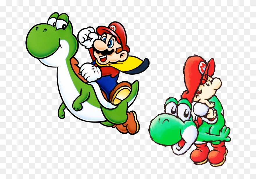 Super Mario World Mario And Yoshi Clipart