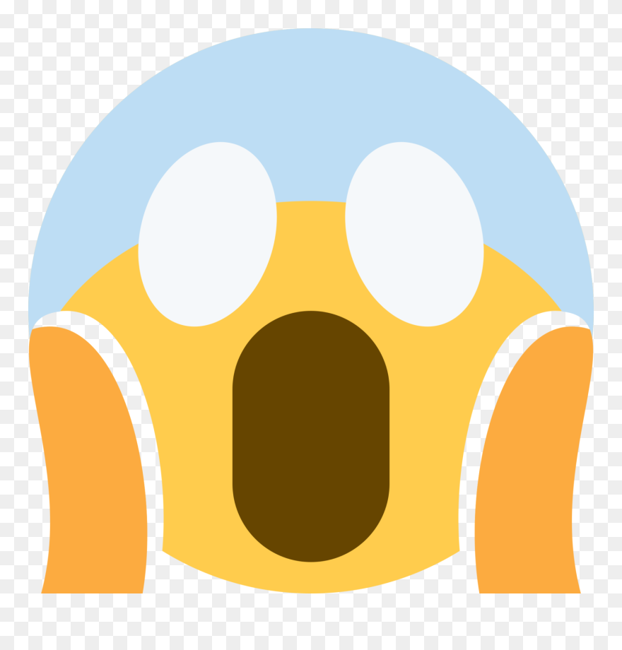 Scream Emoji Twitter Clipart