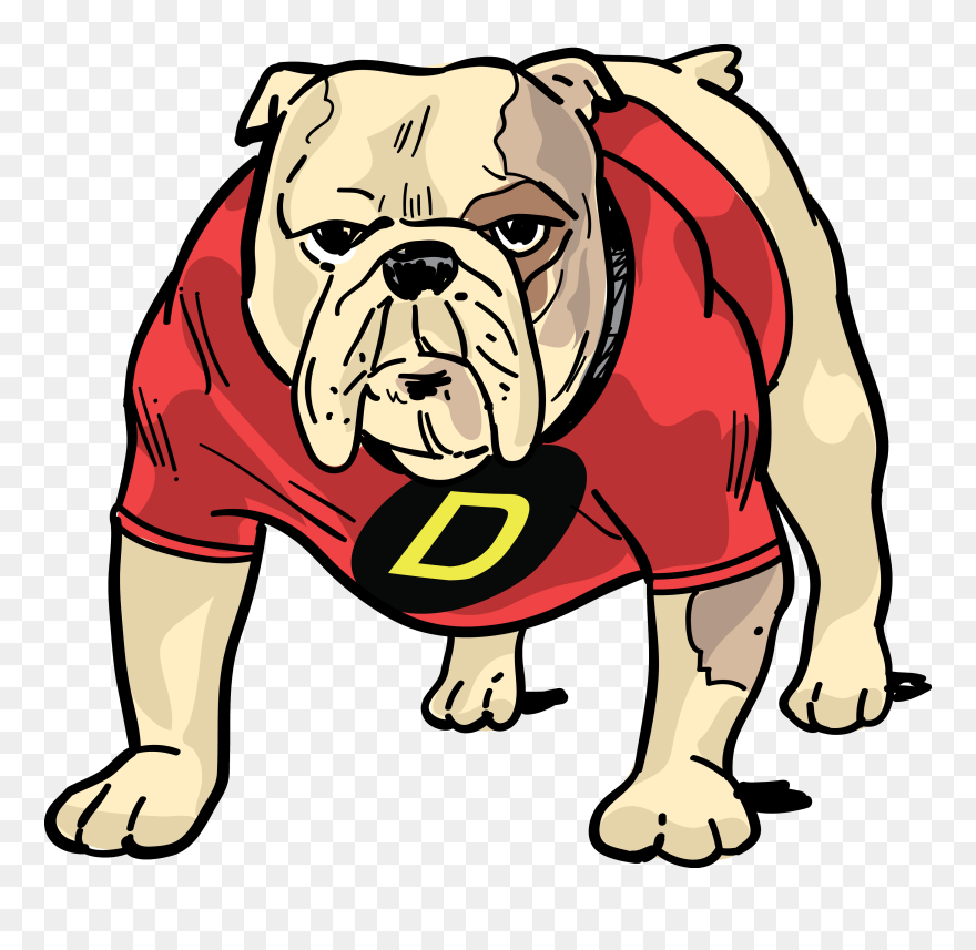 Dee Bulldog Finl - Dog Catches Something Clipart