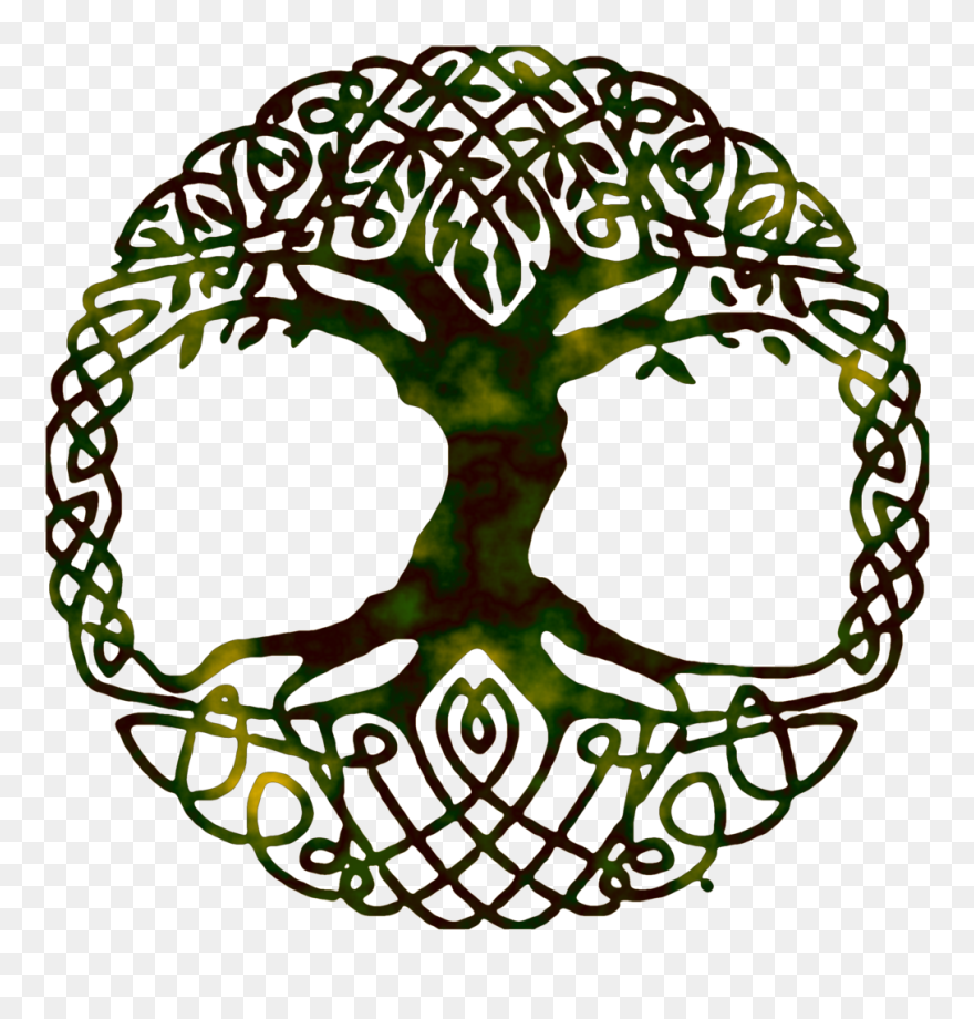 Life Of Symbol Tree Yggdrasil World Gospel Clipart - Tree Of Life Pagan Symbol - Png Download