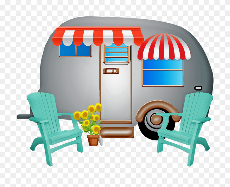 Clip Art Touring Caravan - Png Download