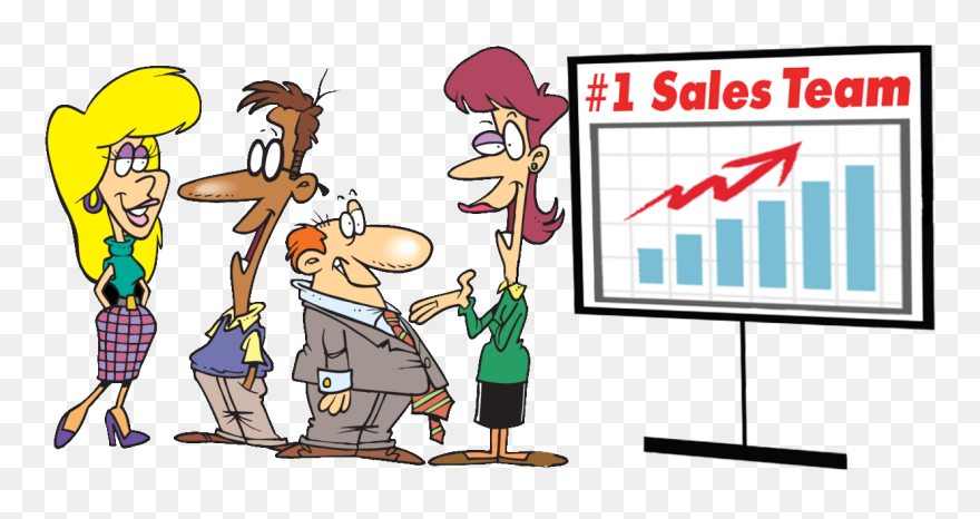 Group With Sales Sign - Greeting In English Formal And Informal Clipart