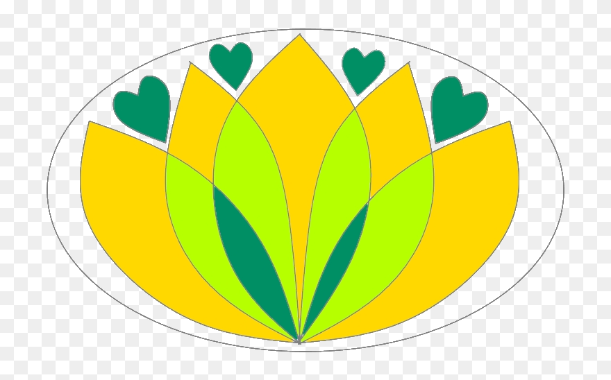 Yellow And Lime Waterlily - Emblem Clipart