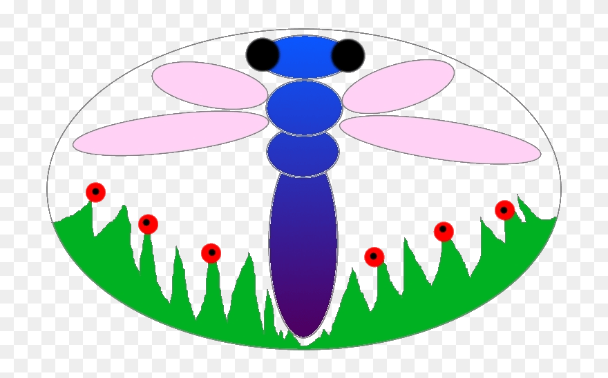 Dragonfly Maple Pattern Clipart