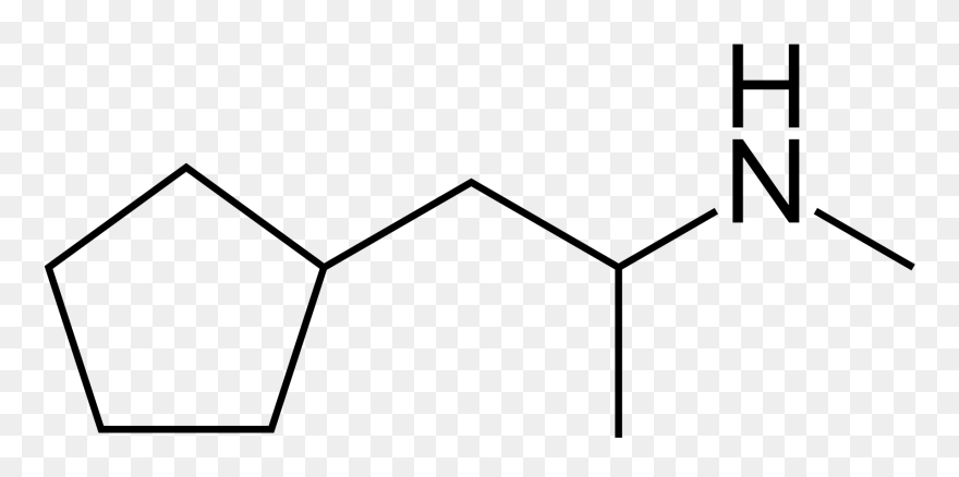 Cyclopentamine Structure Clipart