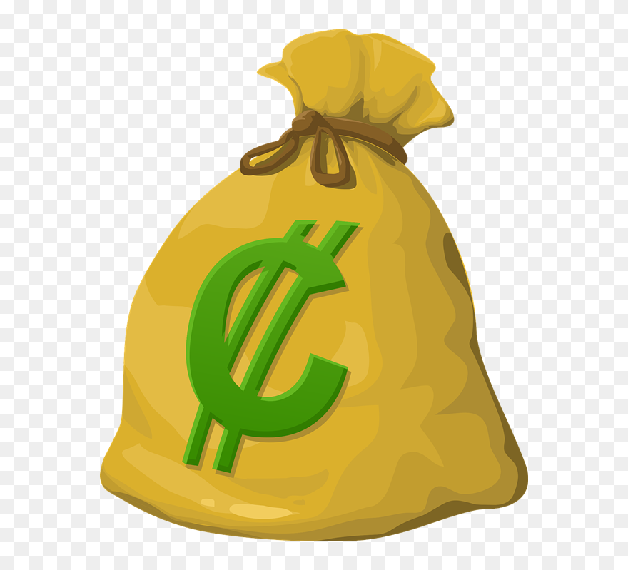 Transparent Gold Sack Clipart