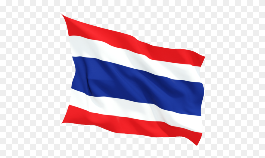 Thailand Fluttering Flag - Costa Rica Flag Png Clipart