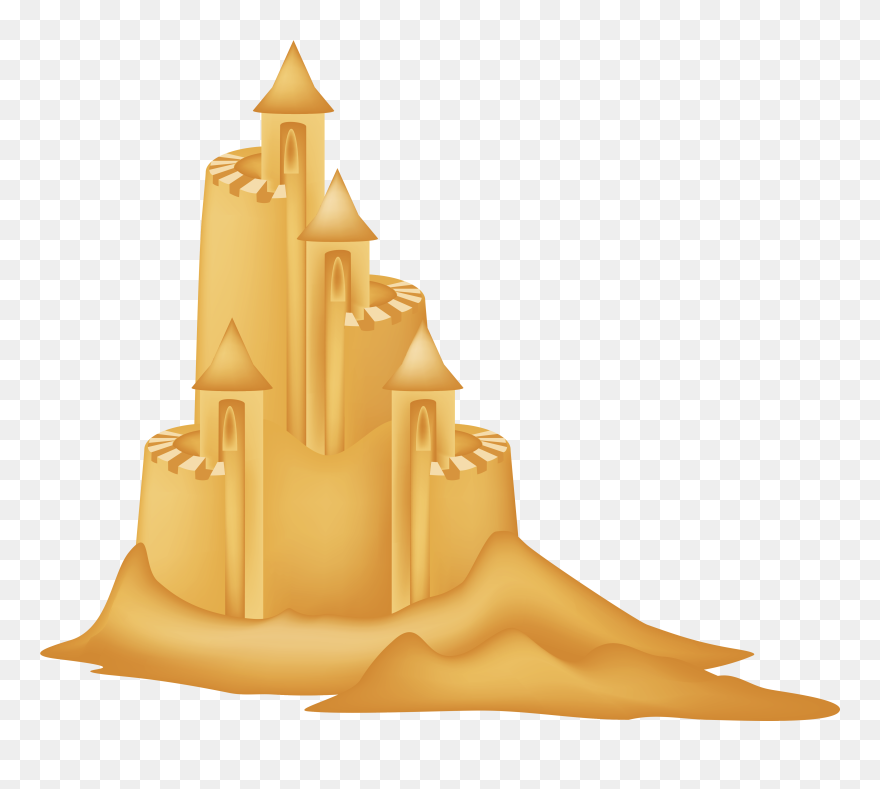 Cartoon Sand Castle - Sand Castle Clipart Png Transparent Png
