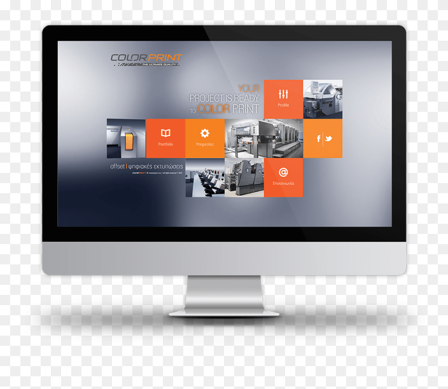 Colorprint - Led-backlit Lcd Display Clipart