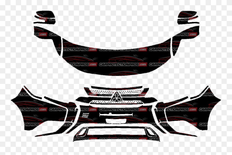 2019 Mitsubishi Outlander Front Bumper Clipart