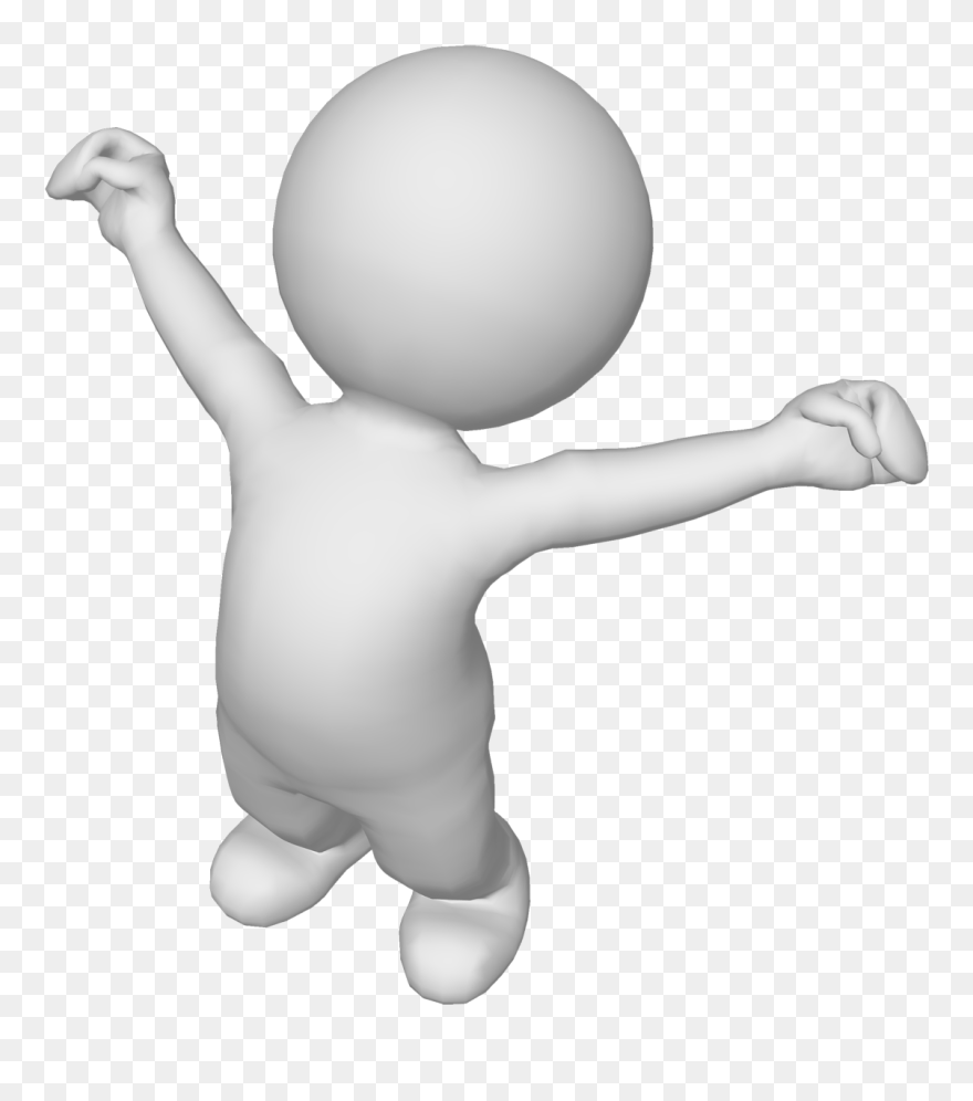 Picture Of Man Cheering - 3d Man Transparent Clipart