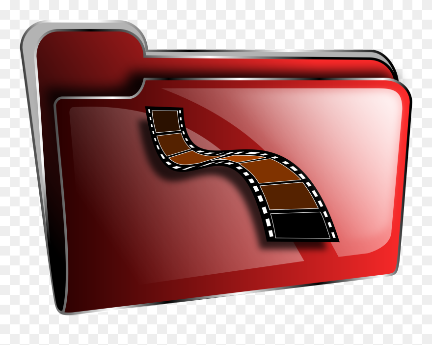 Transparent Video Clipart - Folder Icon For Movies - Png Download