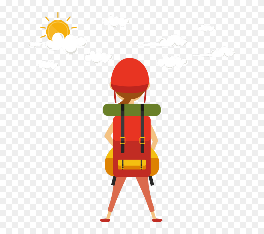 Foodie Traveller And Blogger - Cartoon Clipart