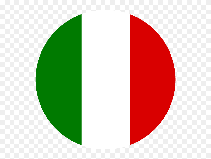 Ita - Italy Flag Circle Transparent Clipart