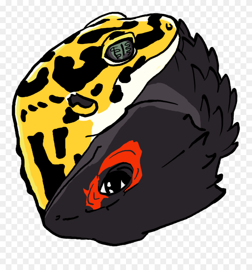 Lunation Geckos - Illustration Clipart