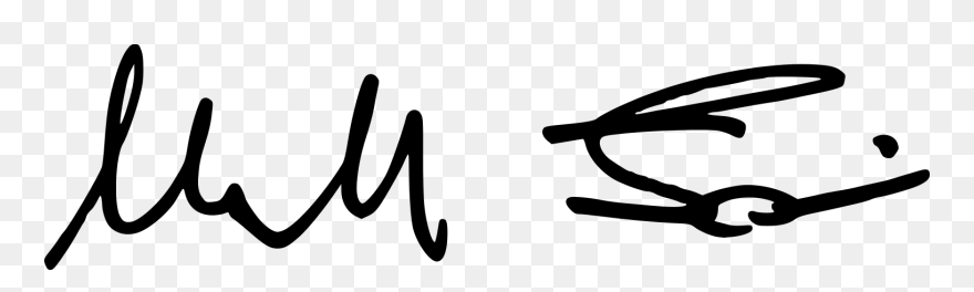 Firma Iori Nera Trasparente - Calligraphy Clipart