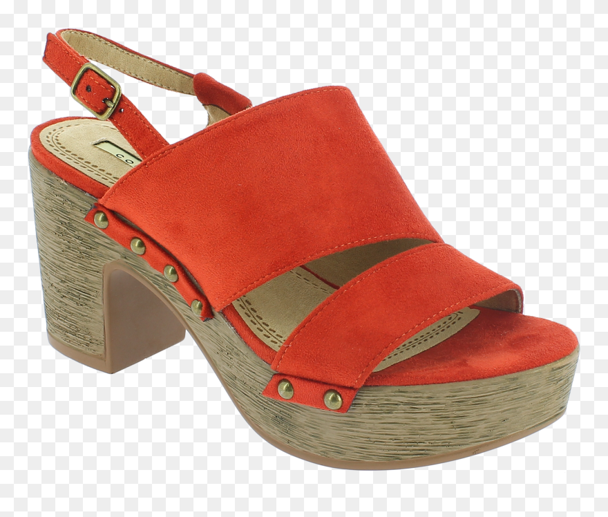 Corina Γυναικείο Πέδιλο C8276 Κεραμιδί Κόκκινο C8276 - Slide Sandal Clipart