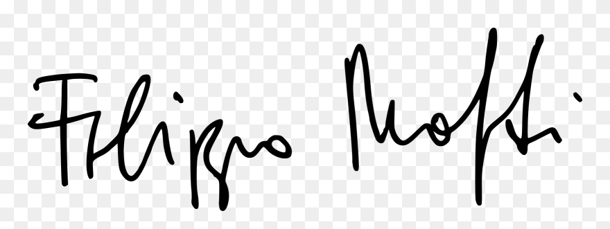 Firma Manfredi Nera Trasparente - Calligraphy Clipart