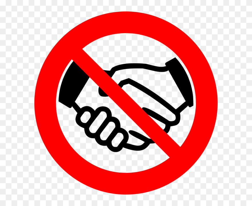 Divieto Di Lavarsi Le Mani - Do Not Shake Hands Clipart