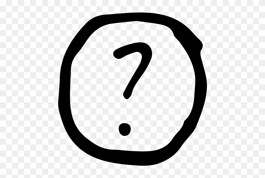Question Icon Blk - 5 Pm Icon Png Clipart