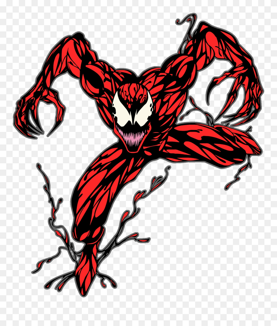 Villains Wiki - Carnage Comic Png Clipart