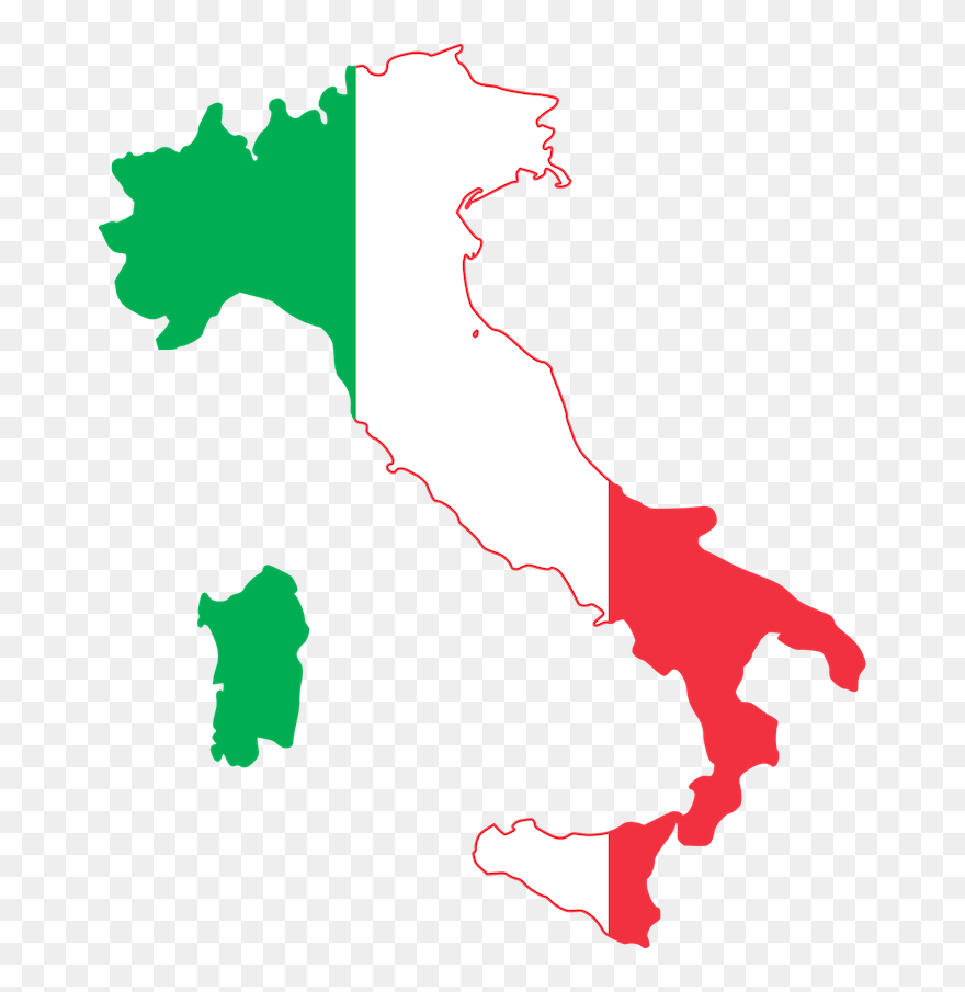 Italy Map Clipart - Png Download