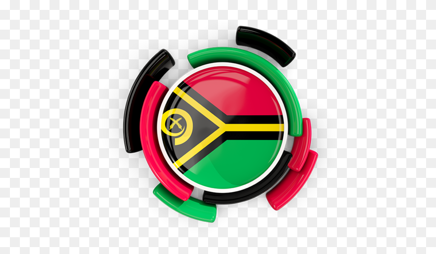 Vanuatu Circle Png Flag Clipart