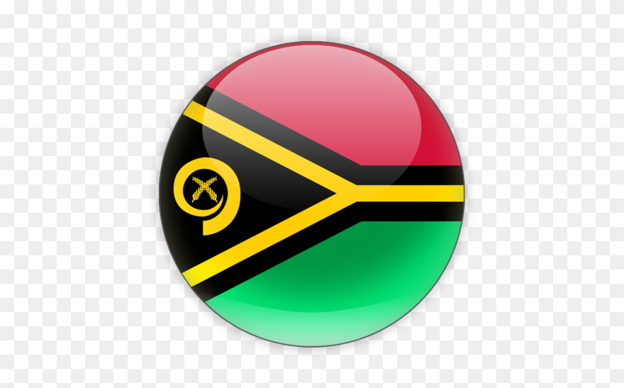 Vanuatu Flag Round Clipart