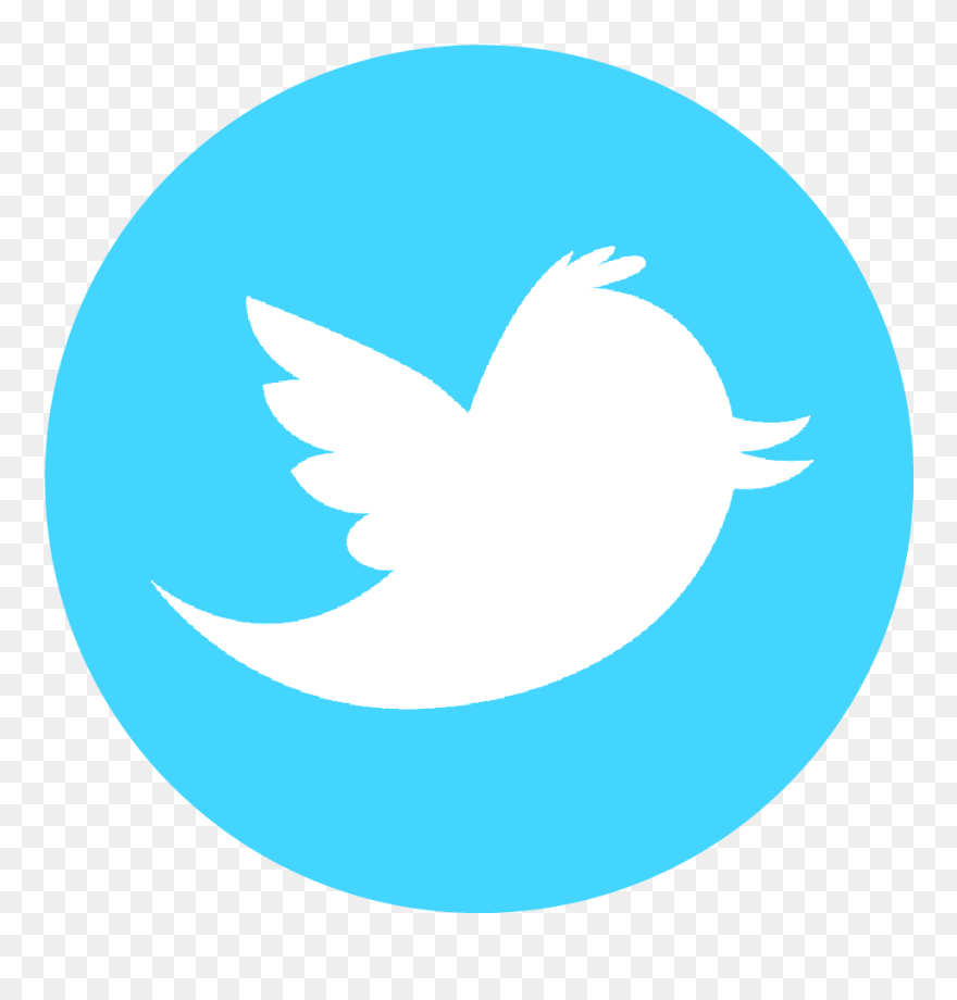 Black Circle Twitter Icon Clipart