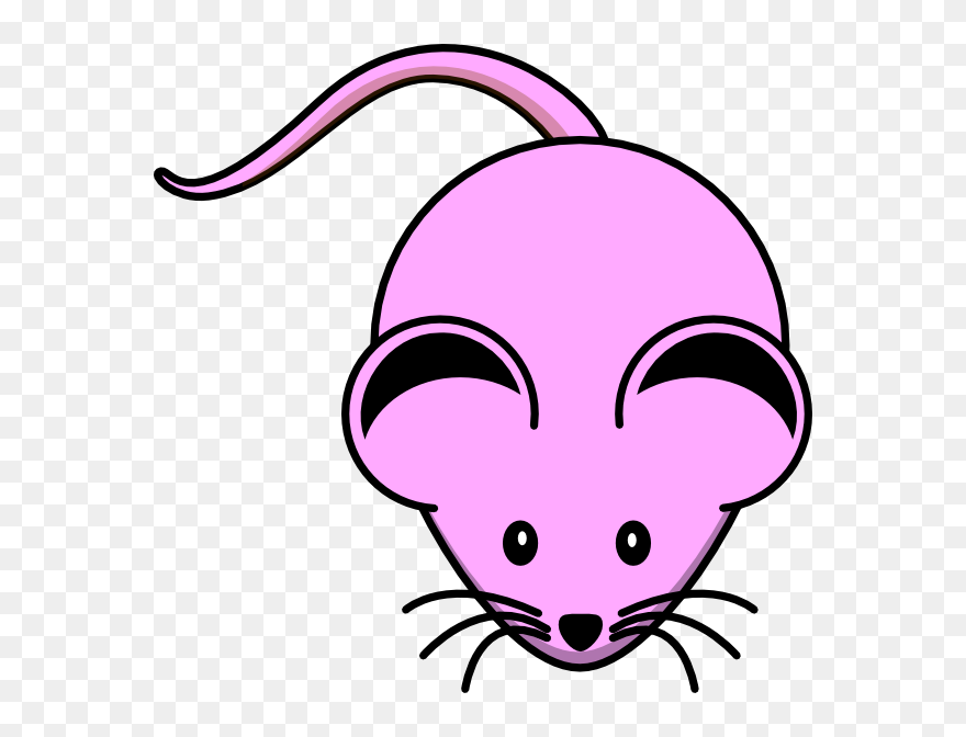 Pink Mouse At Clker - Pink Mouse Clip Art - Png Download