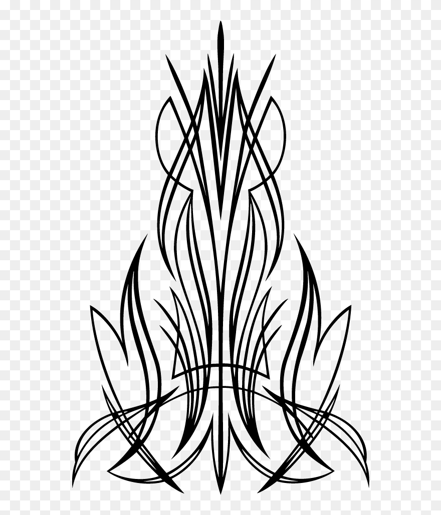 Benchmark Hood Decal - Harley Davidson Pinstripe Stickers Clipart