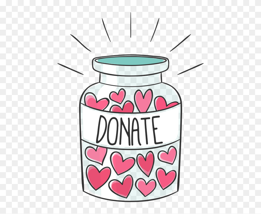 Donate Jar Clip Art - Png Download