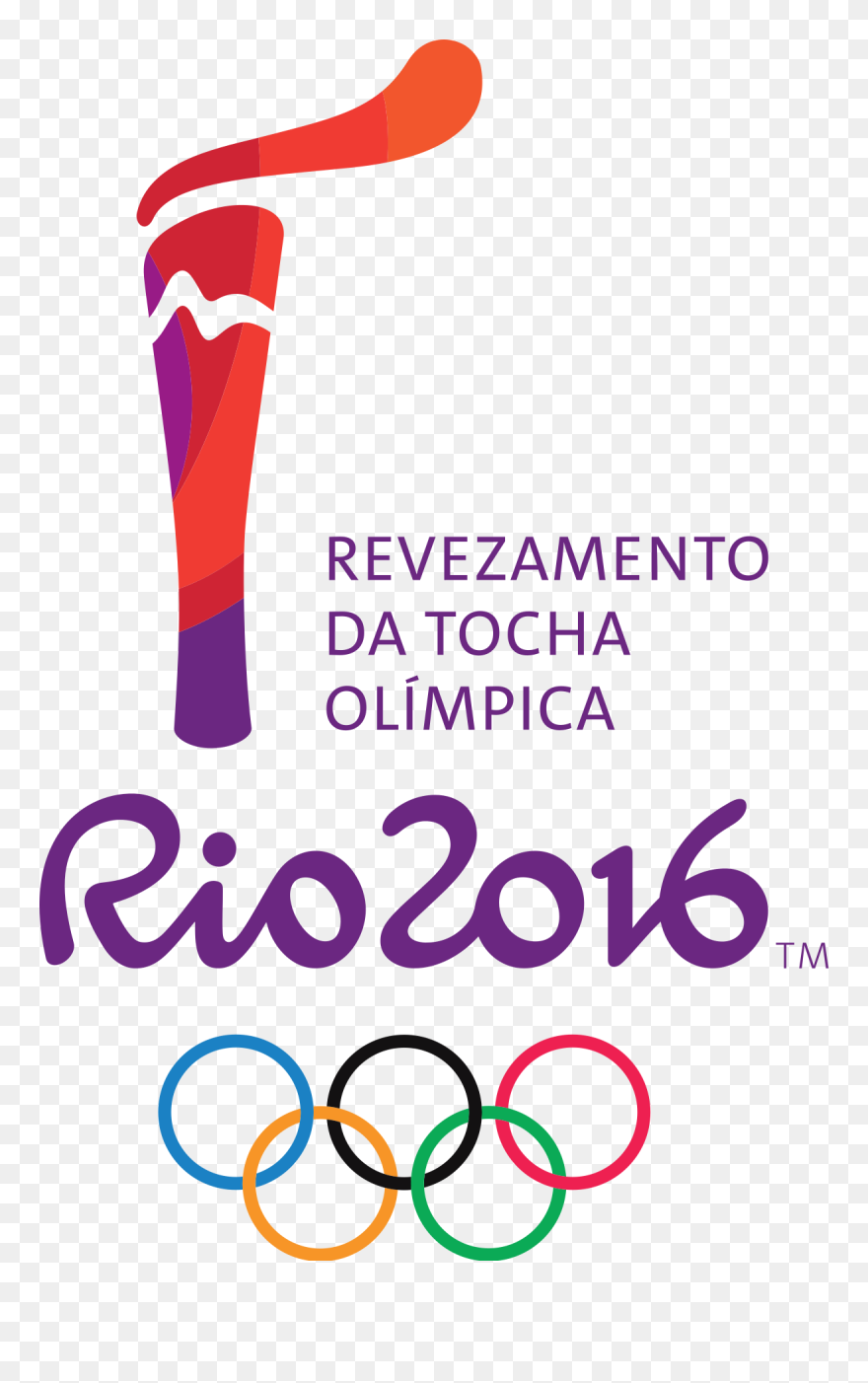 2016 Summer Olympics Torch Relay Clipart