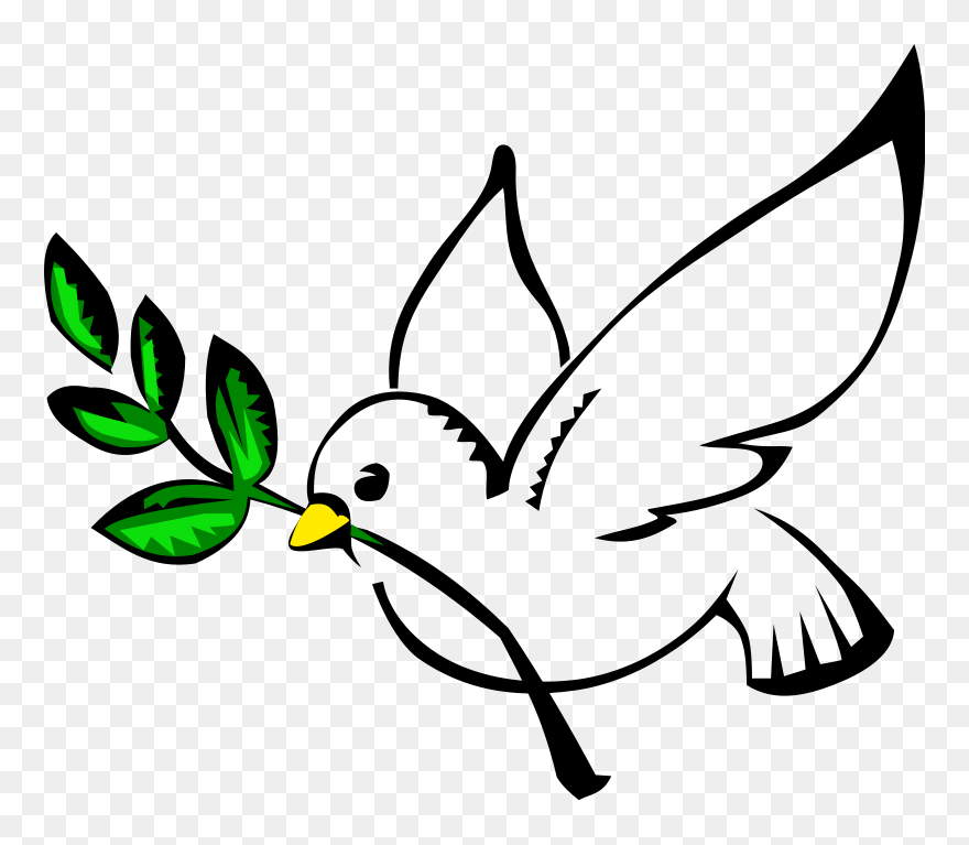 Dove Clipart Pentecost - Peace Dove Clip Art - Png Download