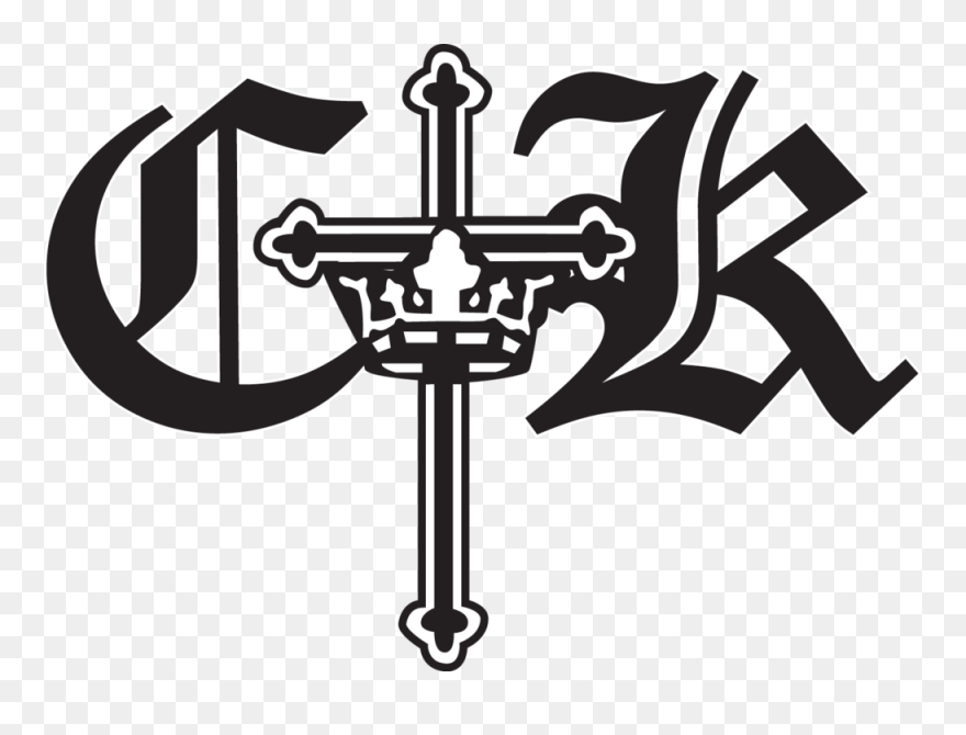 Sacraments Christ The King - Letter K Old English Clipart