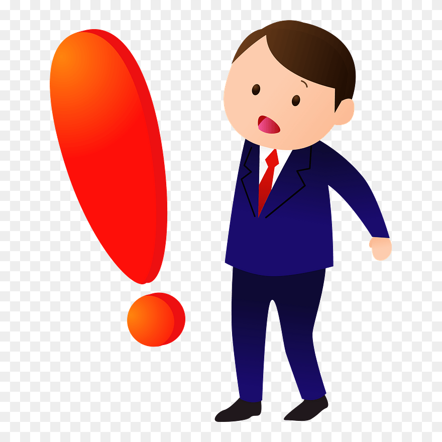 Business Man Surprised Clipart - Png Download