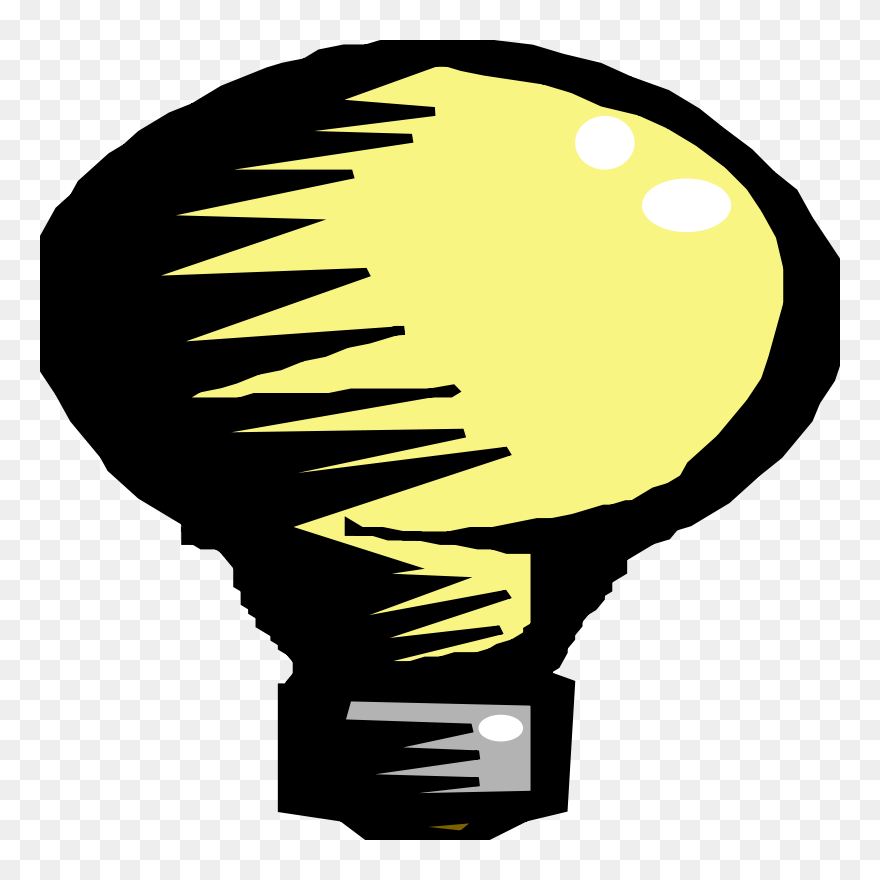 Light Source Clip Art Download - Royalty Free Light Bulb Public Domain - Png Download